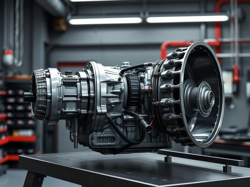Automatic transmission disassembled for training