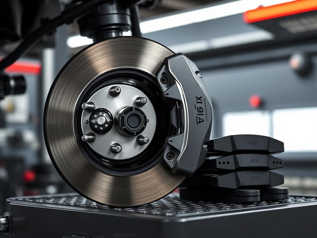 Brake rotor and caliper assembly used in brake training