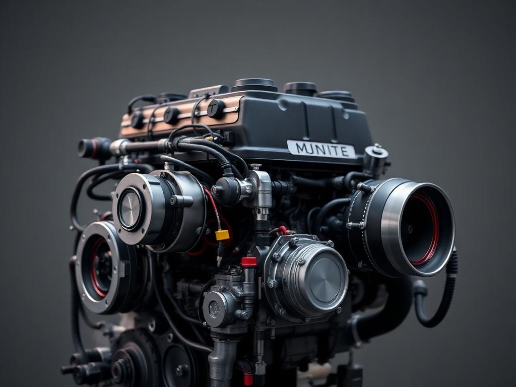 Light-duty diesel engine with high-pressure fuel components