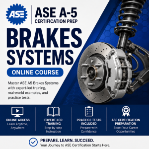 ASE A5 Brakes Certification Prep Course Online